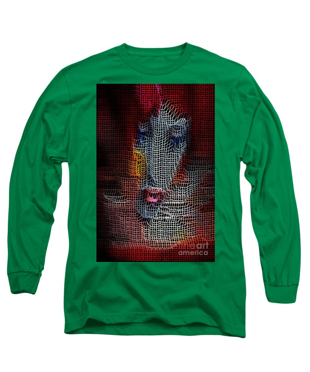 Long Sleeve T-Shirt - Woman In Red