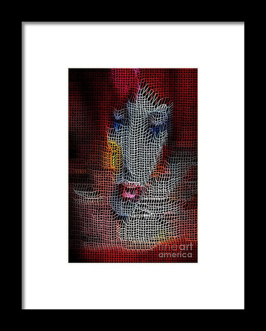 Framed Print - Woman In Red