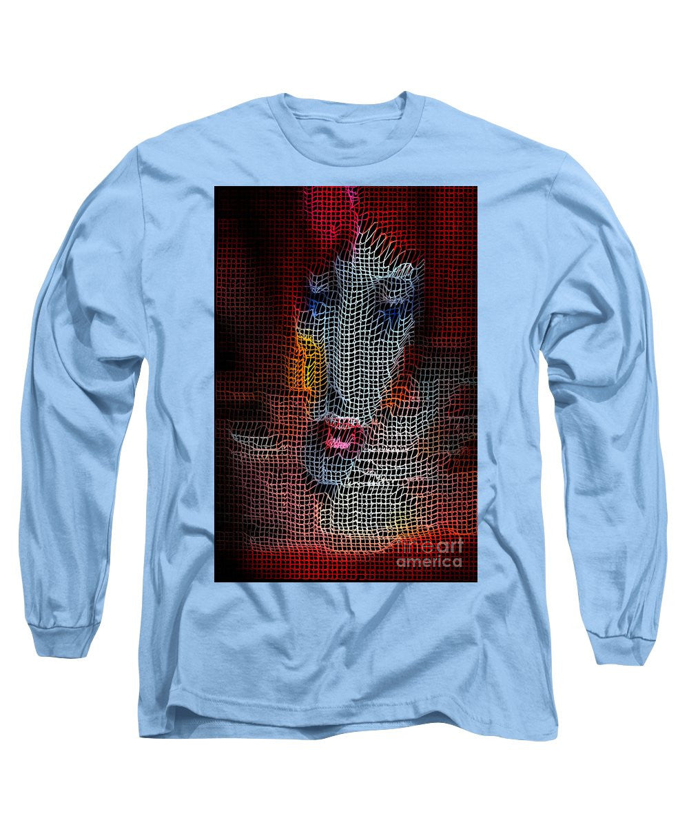 Long Sleeve T-Shirt - Woman In Red