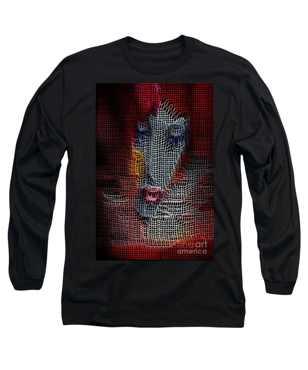 Long Sleeve T-Shirt - Woman In Red