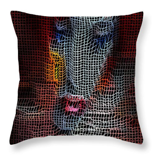 Throw Pillow - Woman In Red