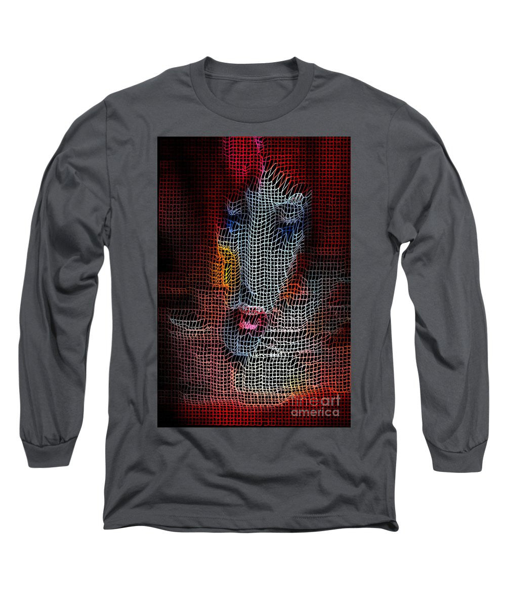 Long Sleeve T-Shirt - Woman In Red