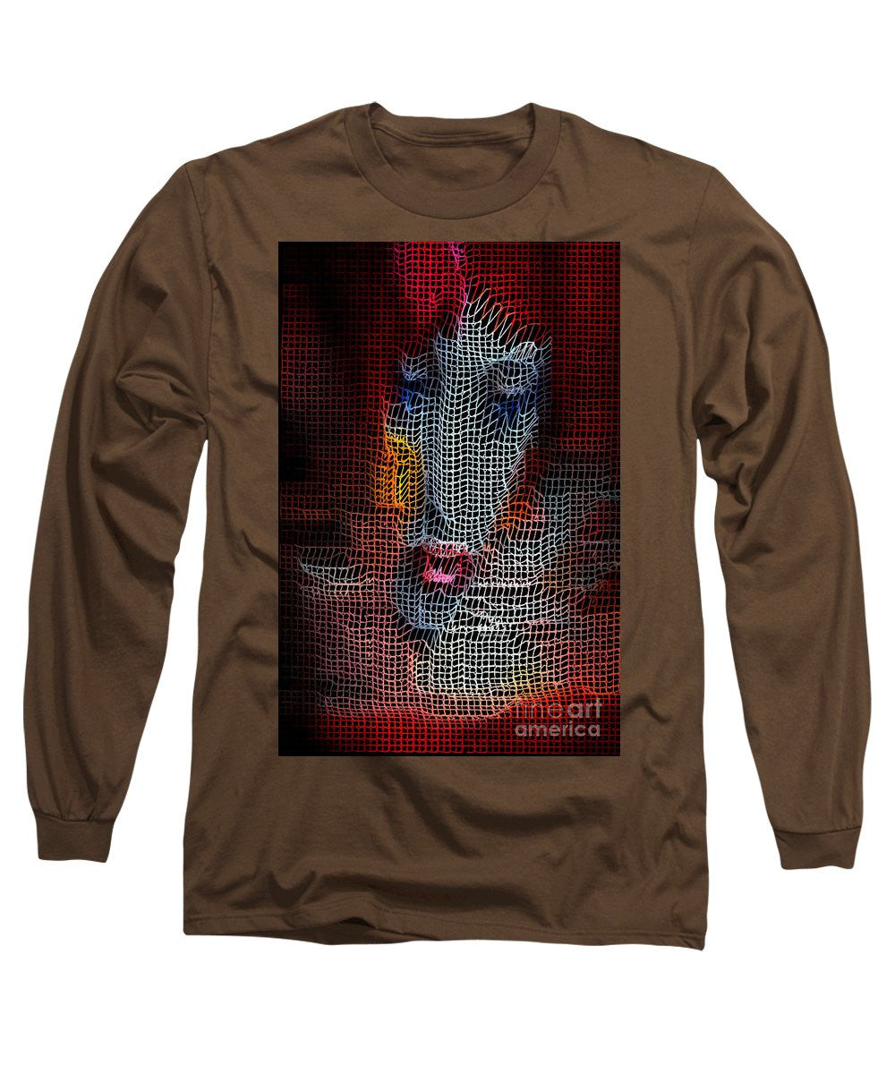 Long Sleeve T-Shirt - Woman In Red