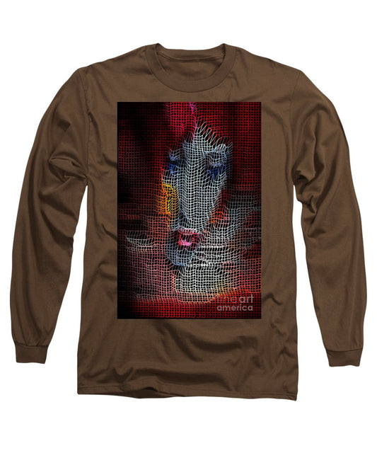 Long Sleeve T-Shirt - Woman In Red