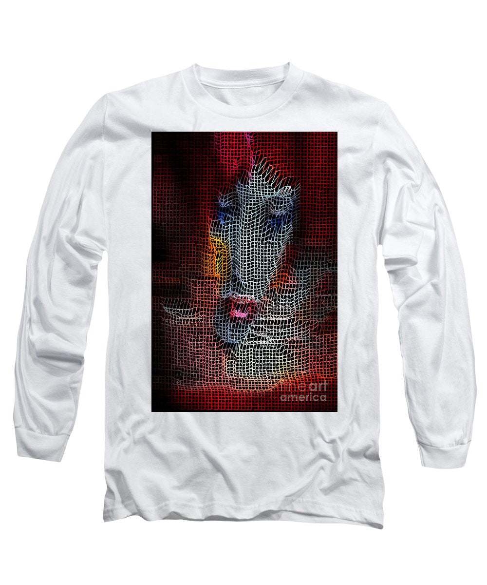 Long Sleeve T-Shirt - Woman In Red