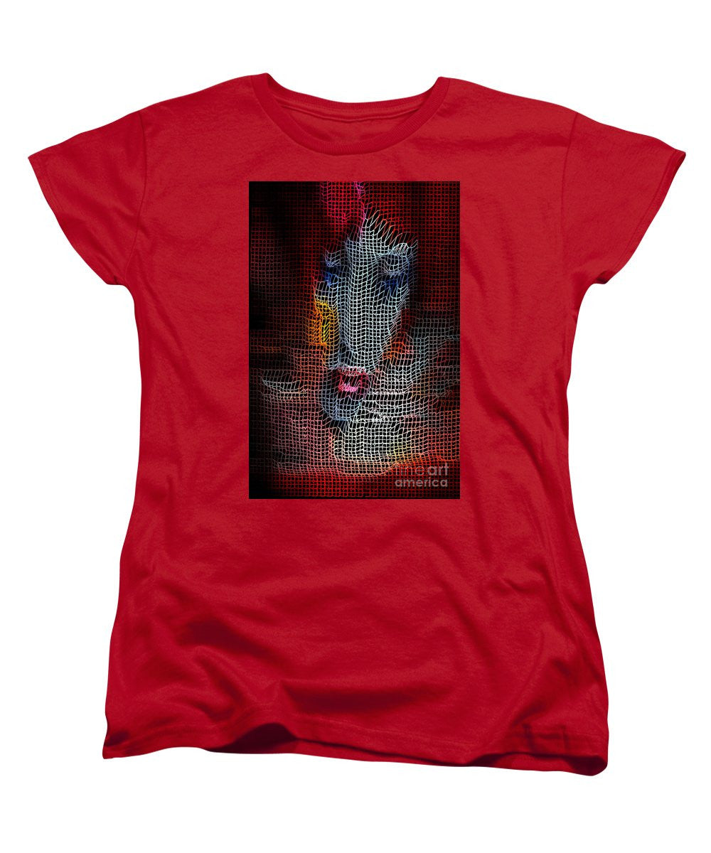 Women's T-Shirt (Standard Cut) - Woman In Red