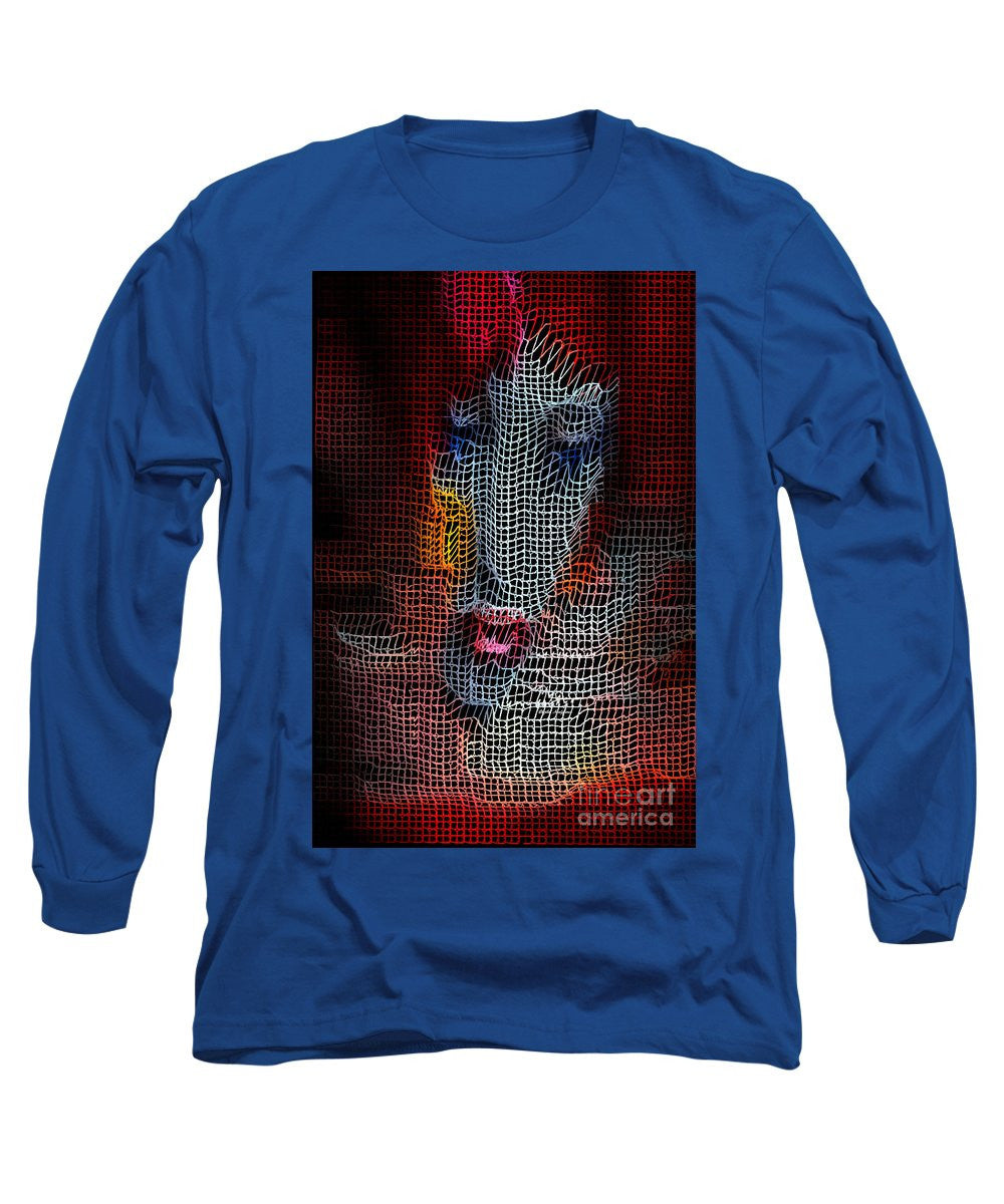 Long Sleeve T-Shirt - Woman In Red