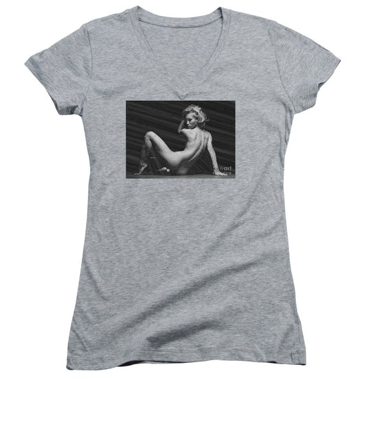 Women's V-Neck T-Shirt (Junior Cut) - Woman