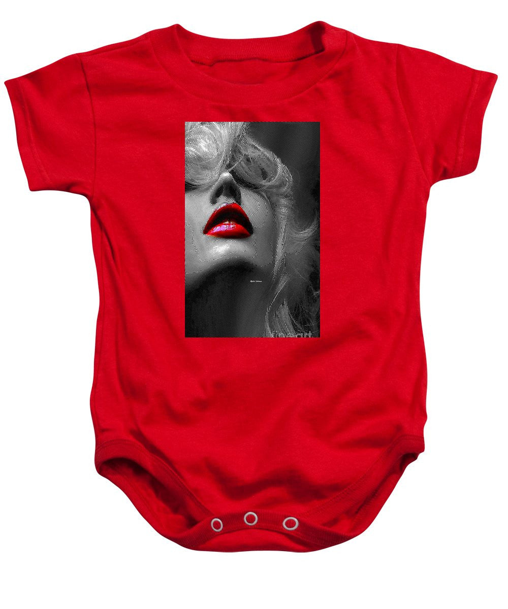 Baby Onesie - Woman With Red Lips