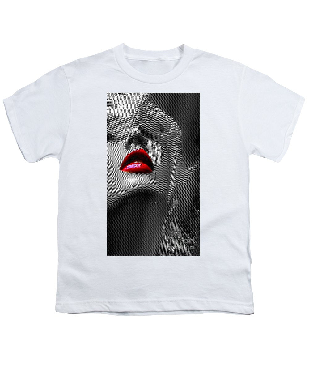 Youth T-Shirt - Woman With Red Lips