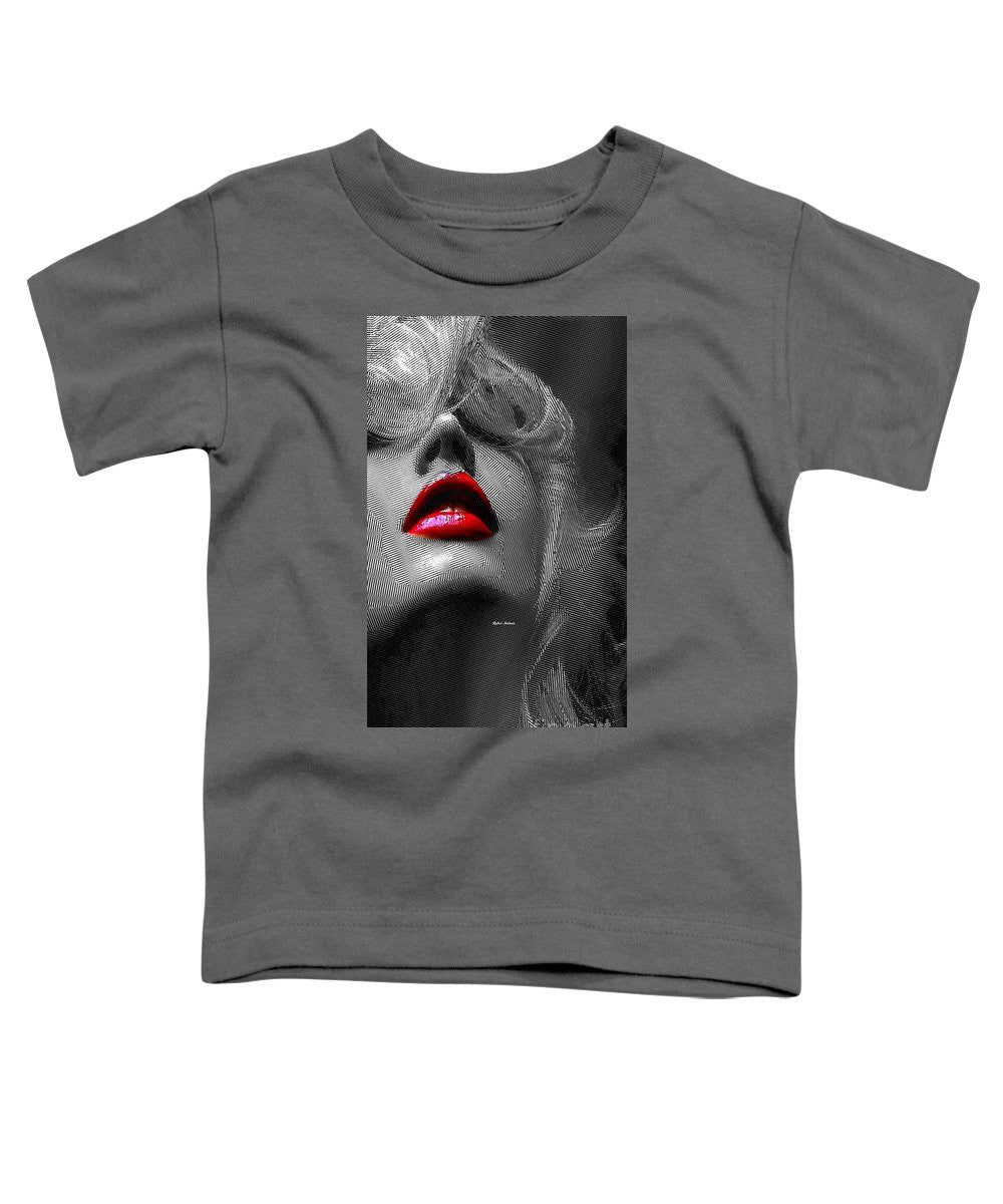 T-shirt pour tout-petits - Femme aux lèvres rouges