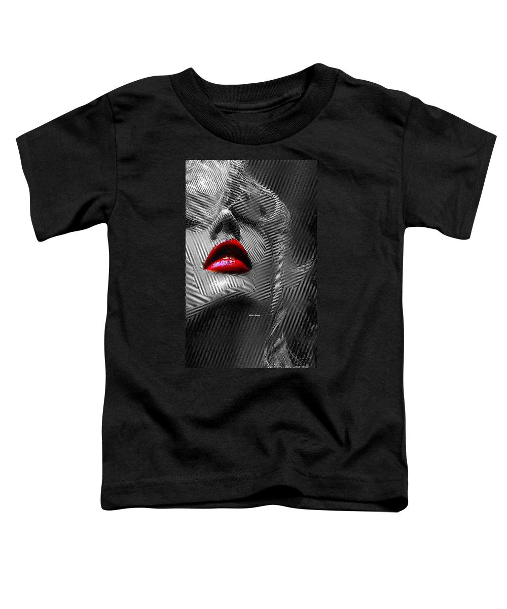 T-shirt pour tout-petits - Femme aux lèvres rouges