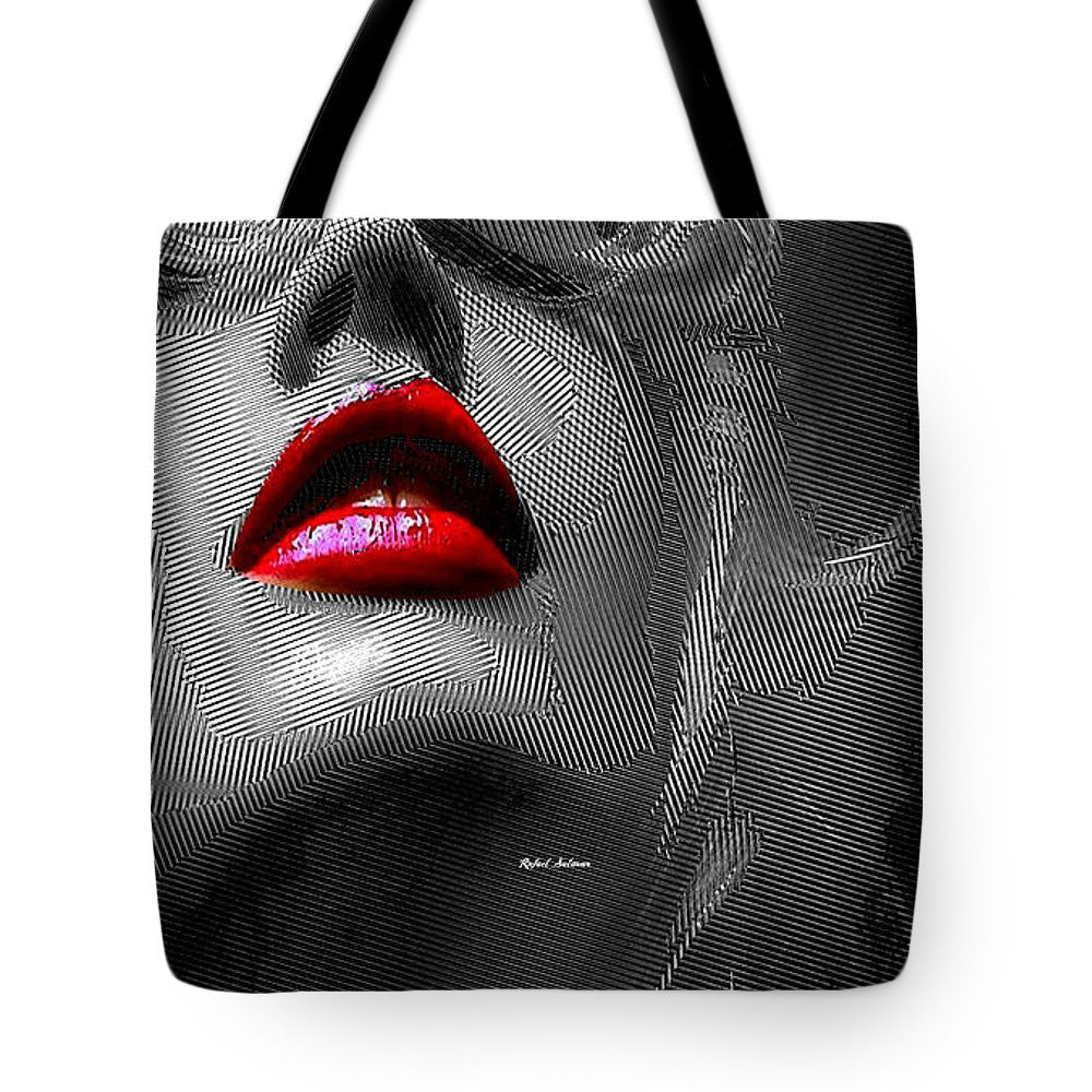 Tote Bag - Woman With Red Lips