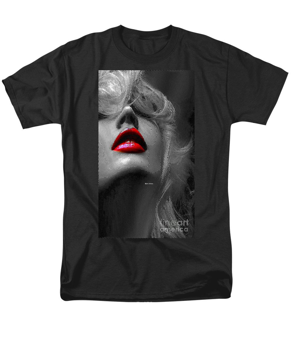 T-shirt pour homme (coupe standard) - Femme aux lèvres rouges