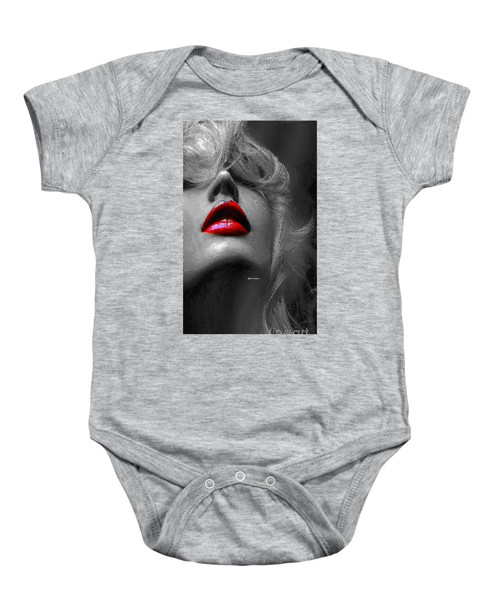 Baby Onesie - Woman With Red Lips