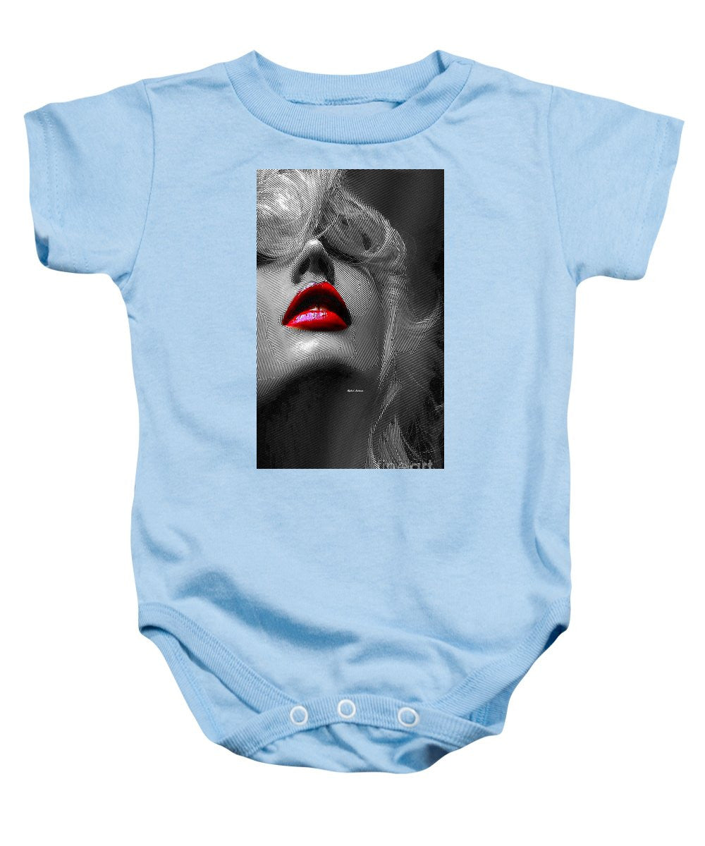 Baby Onesie - Woman With Red Lips