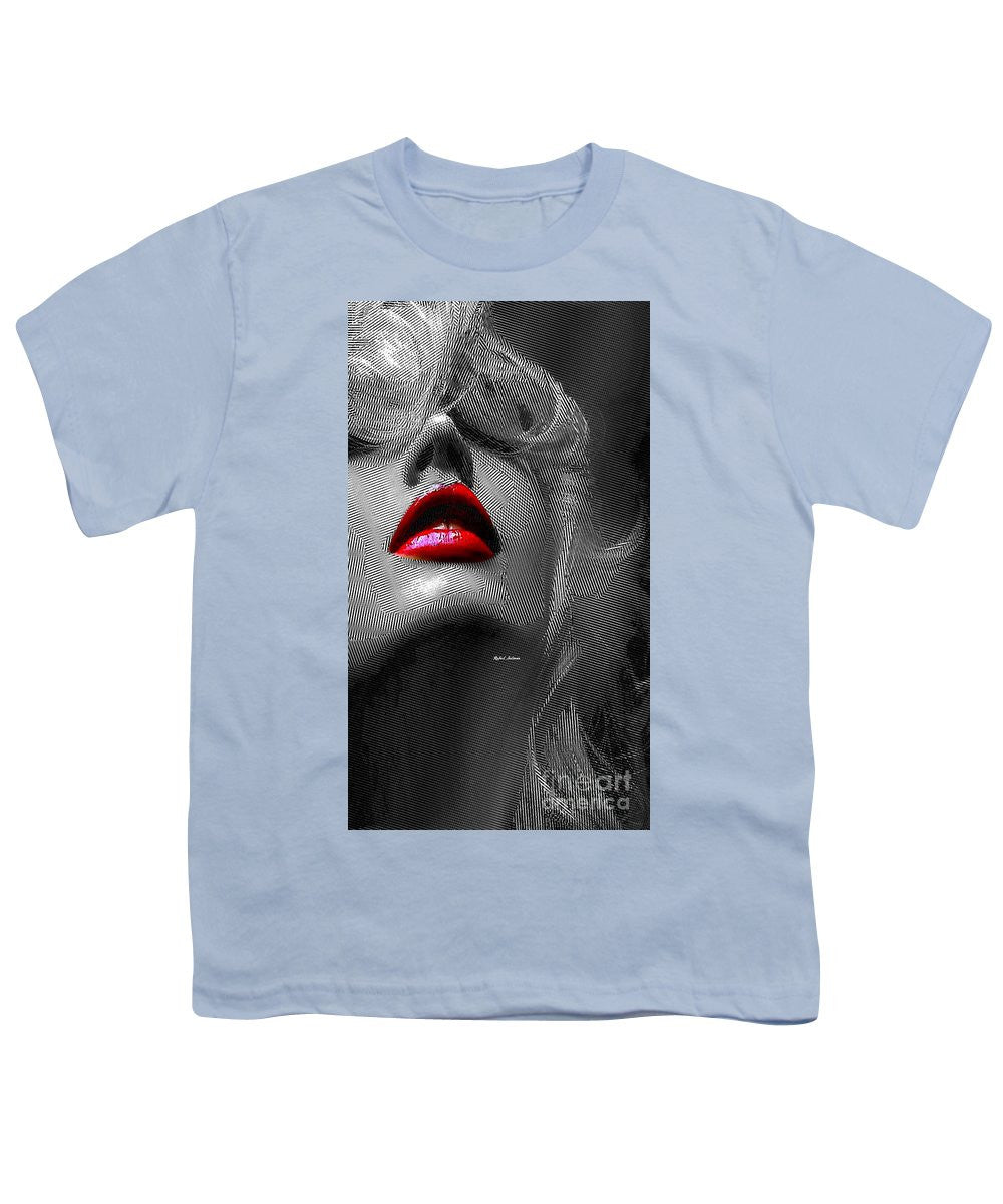 Youth T-Shirt - Woman With Red Lips