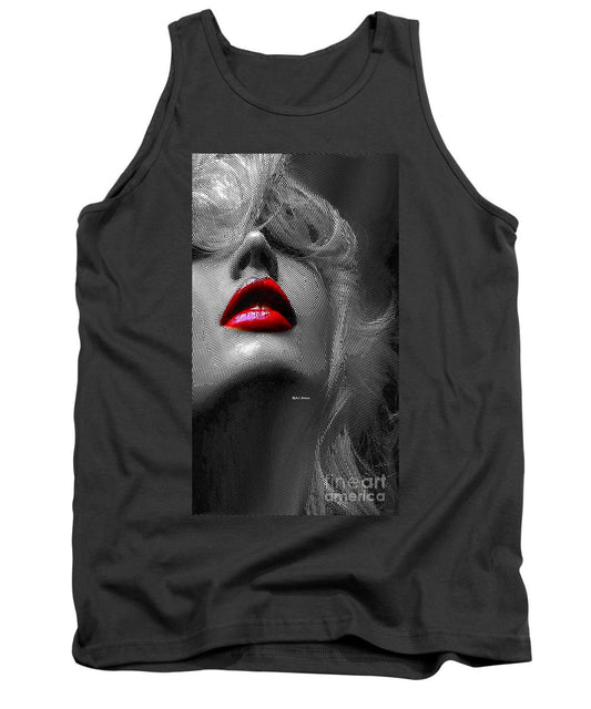 Tank Top - Woman With Red Lips