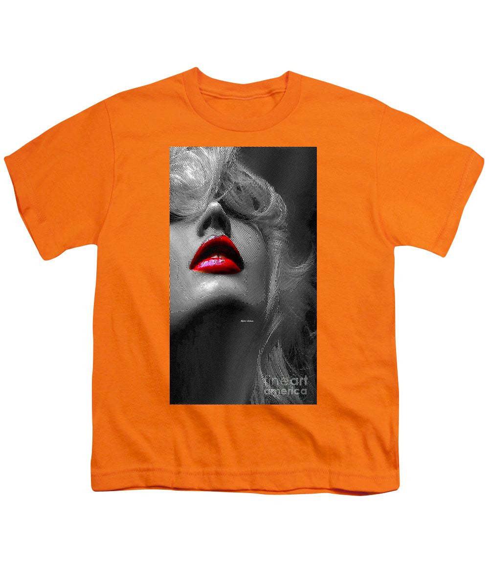 Youth T-Shirt - Woman With Red Lips