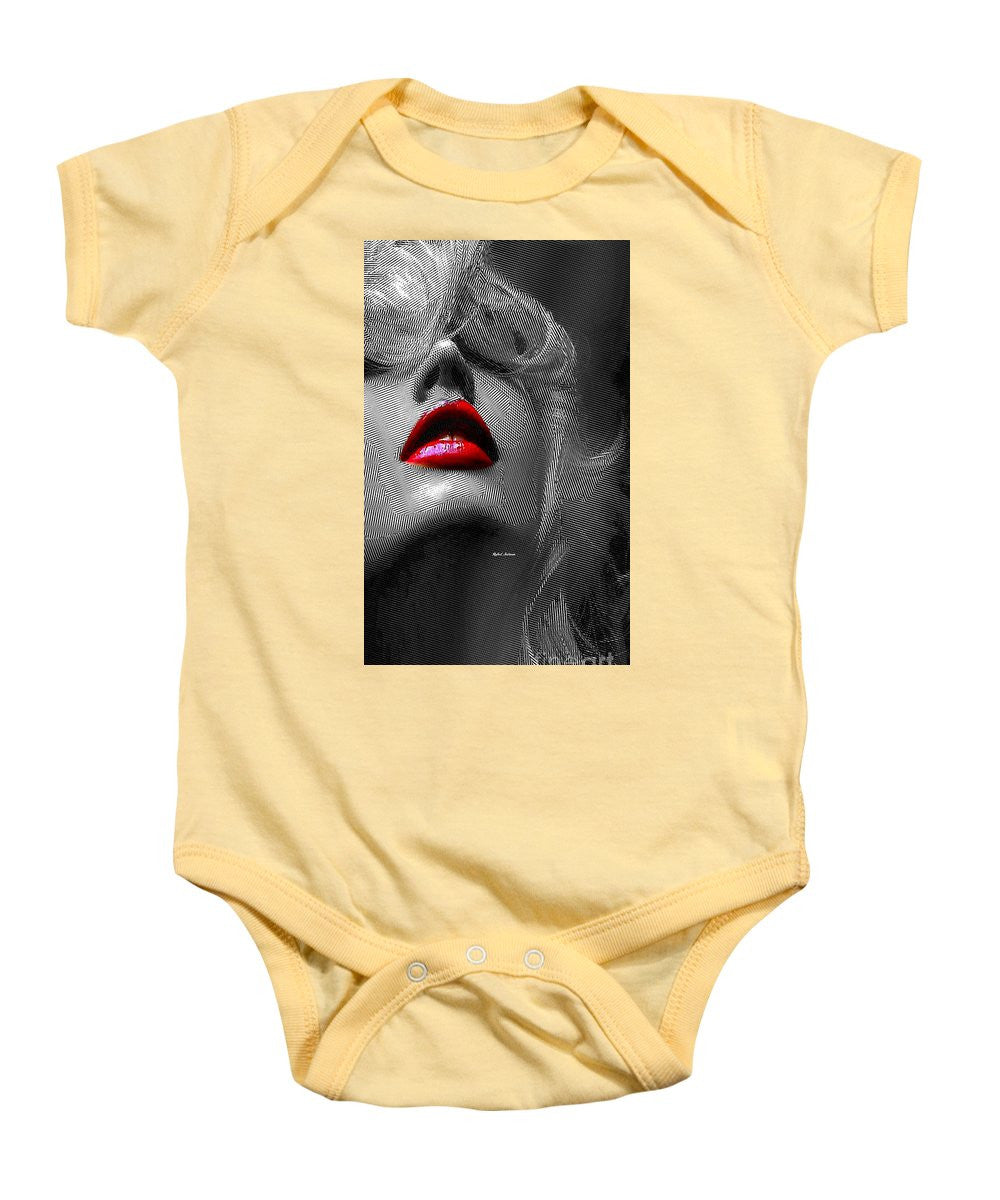 Baby Onesie - Woman With Red Lips