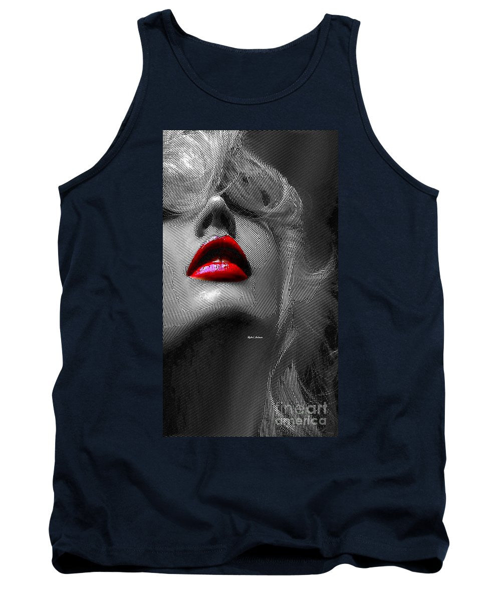 Tank Top - Woman With Red Lips