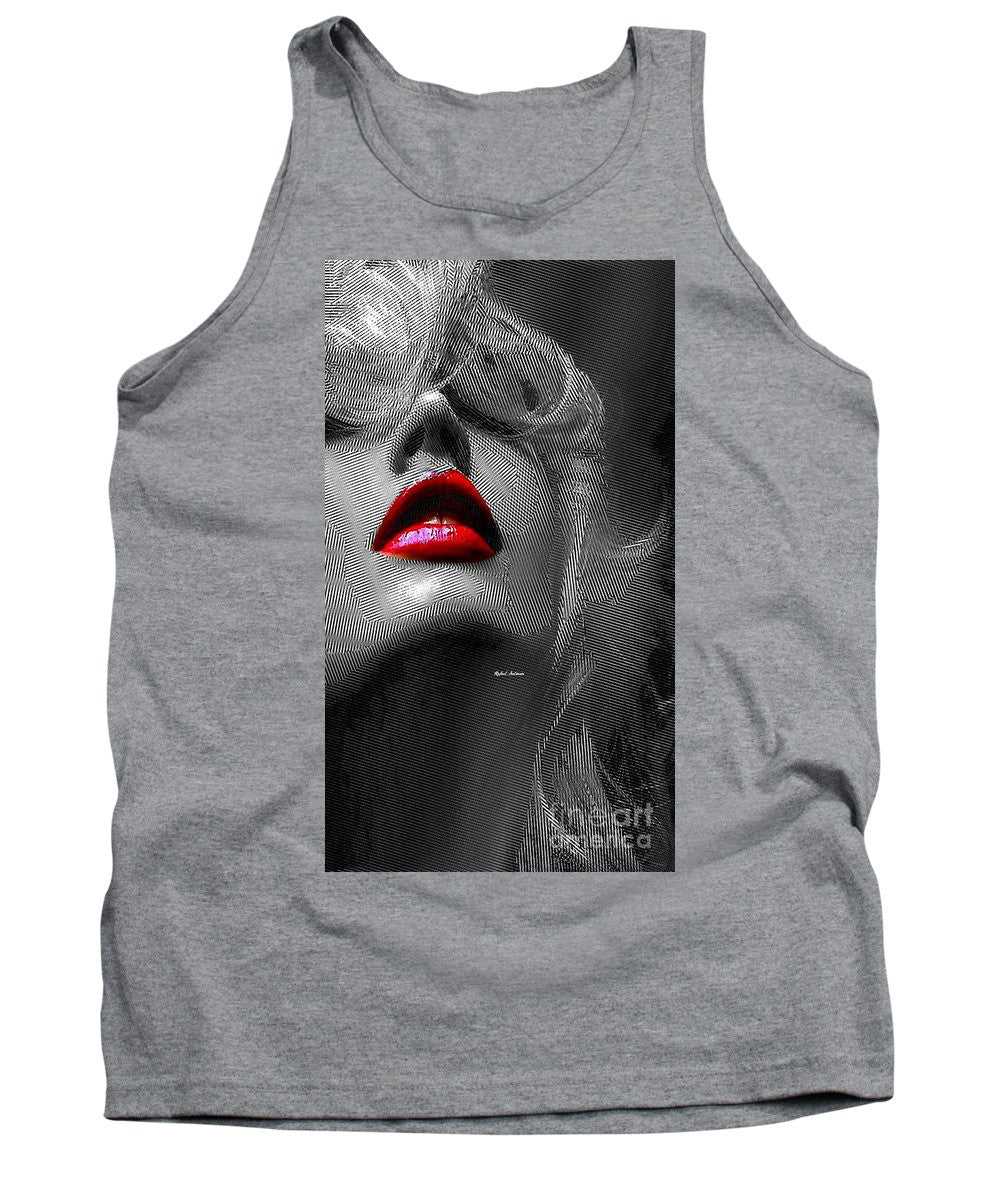 Tank Top - Woman With Red Lips