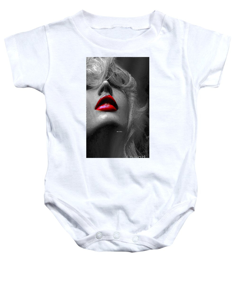 Baby Onesie - Woman With Red Lips