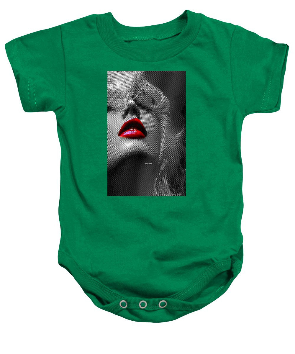 Baby Onesie - Woman With Red Lips