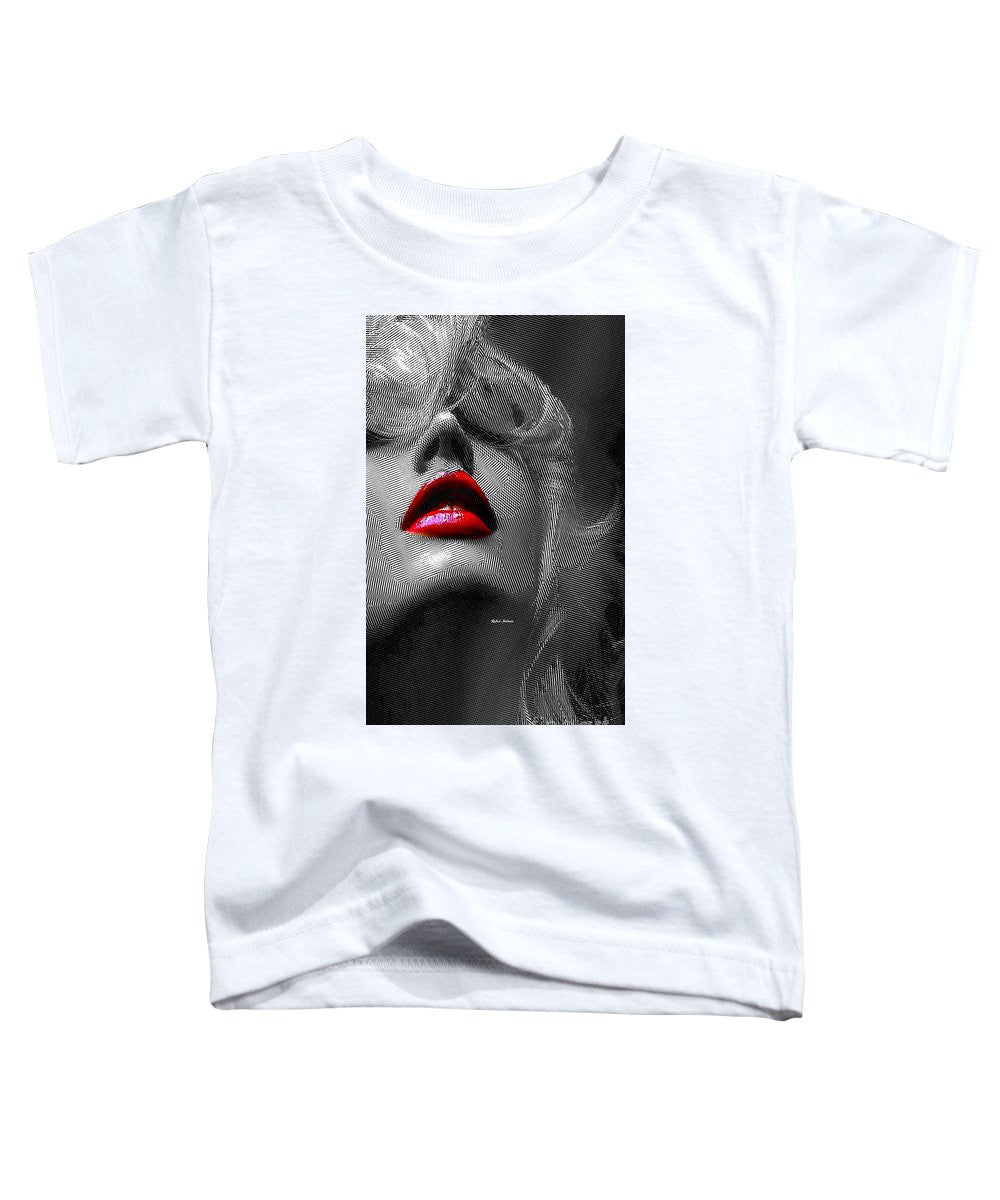 T-shirt pour tout-petits - Femme aux lèvres rouges