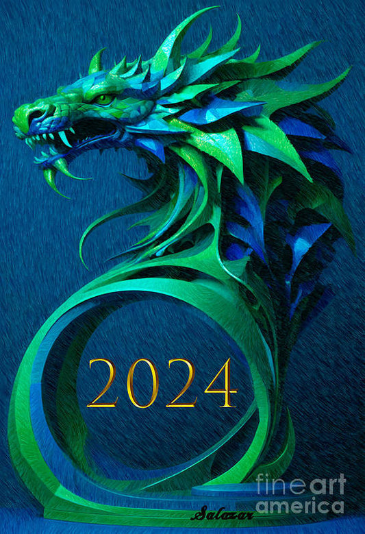 Year of the Green Dragon 2024 - Art Print