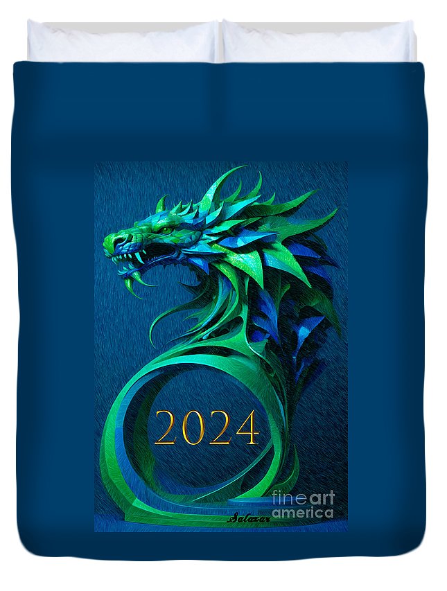 Year of the Green Dragon 2024 - Duvet Cover