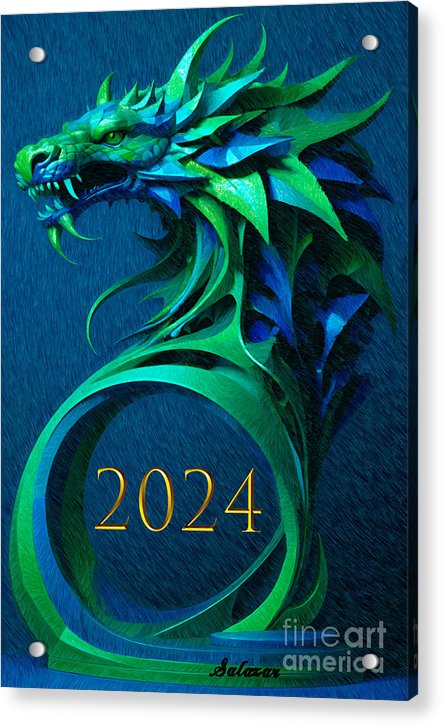 Year of the Green Dragon 2024 - Acrylic Print