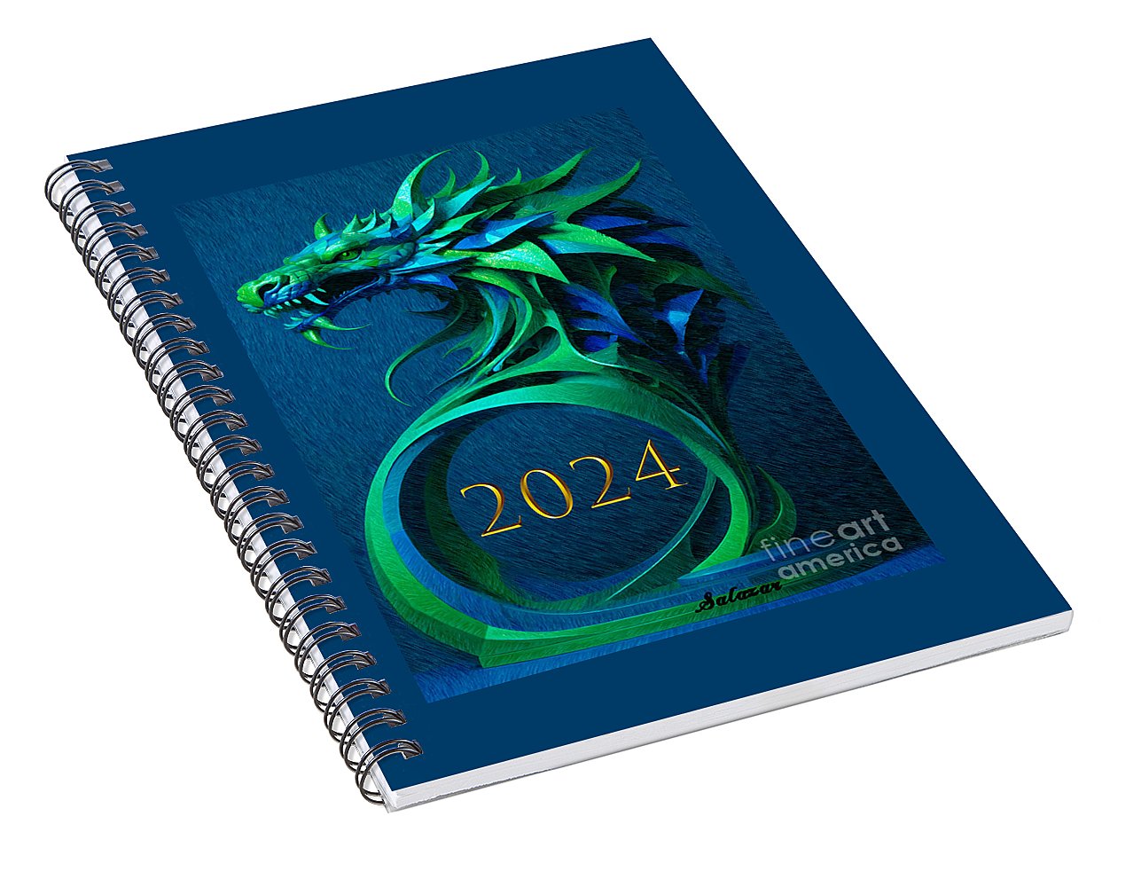 Year of the Green Dragon 2024 - Spiral Notebook