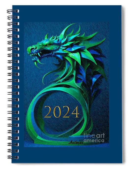 Year of the Green Dragon 2024 - Spiral Notebook