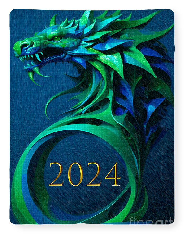 Year of the Green Dragon 2024 - Blanket