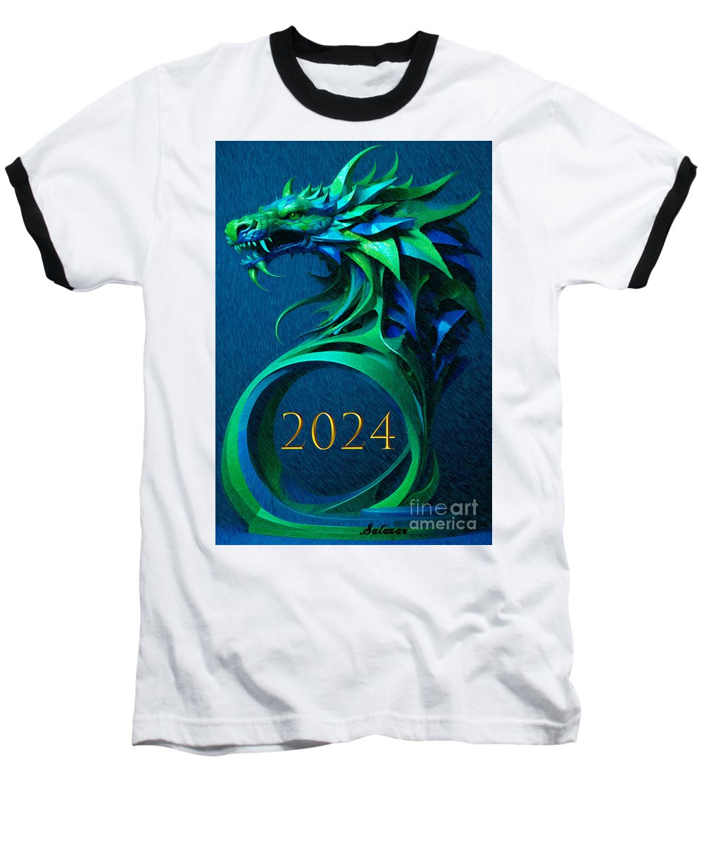 Year of the Green Dragon 2024 - Baseball T-Shirt