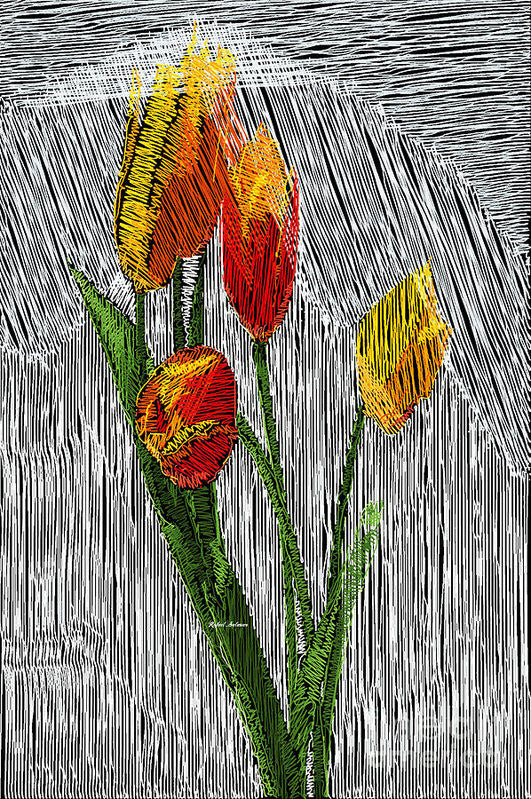 Art Print - Yellow Tulips