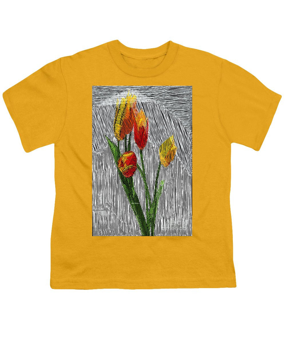 Youth T-Shirt - Yellow Tulips