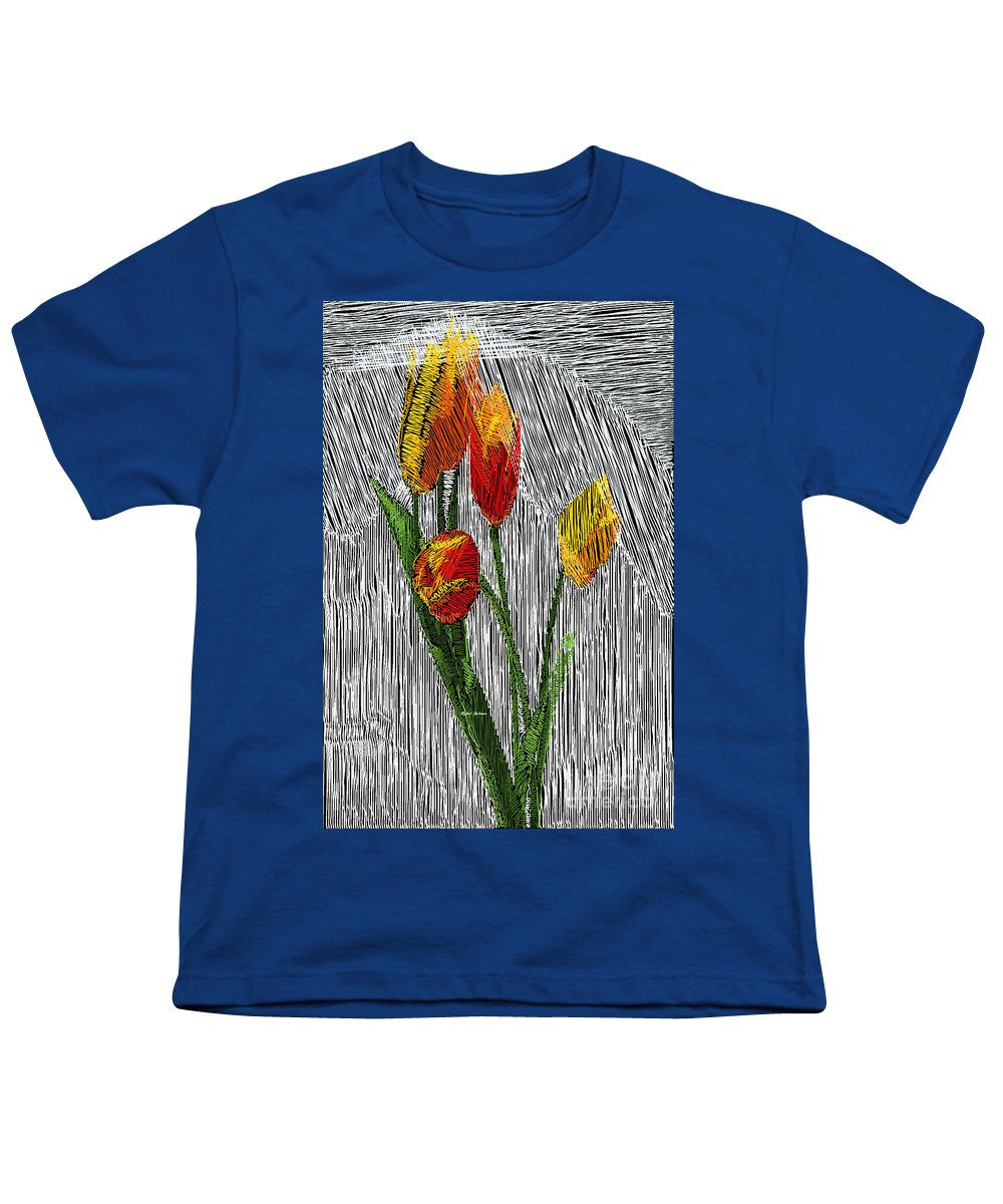 Youth T-Shirt - Yellow Tulips