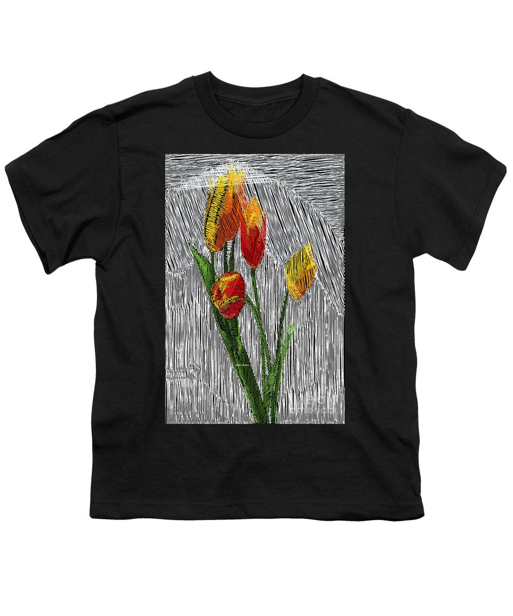 Youth T-Shirt - Yellow Tulips