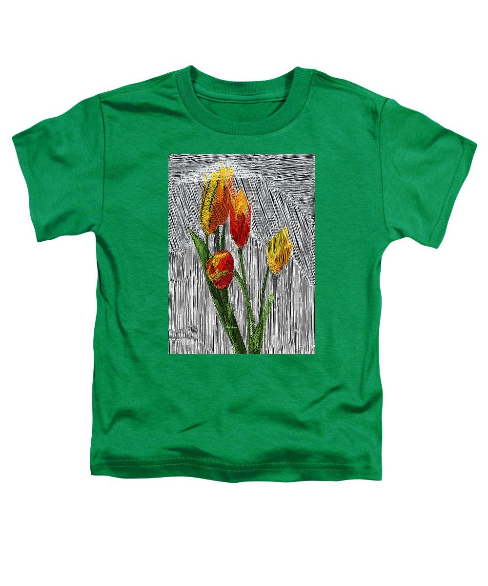 Toddler T-Shirt - Yellow Tulips