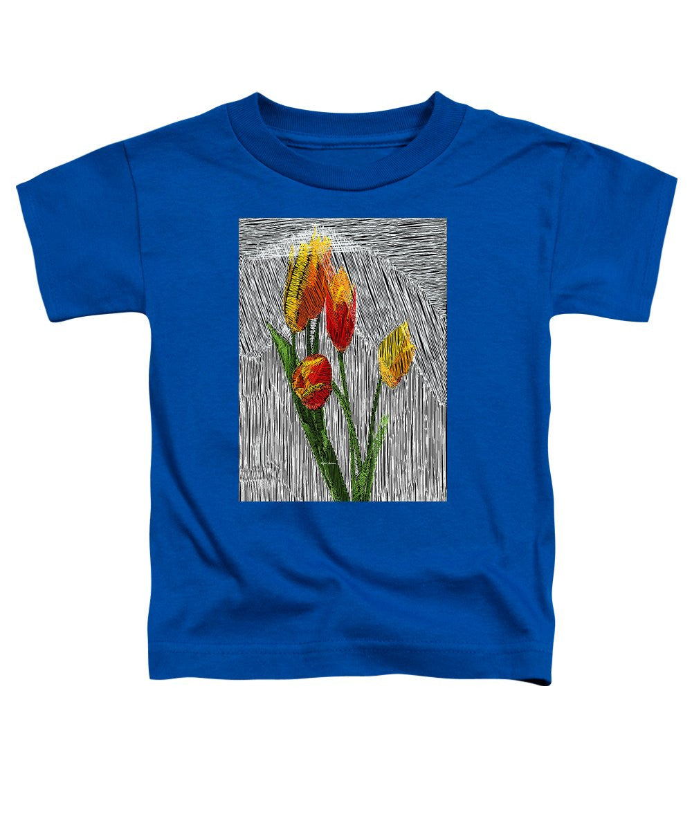 Toddler T-Shirt - Yellow Tulips