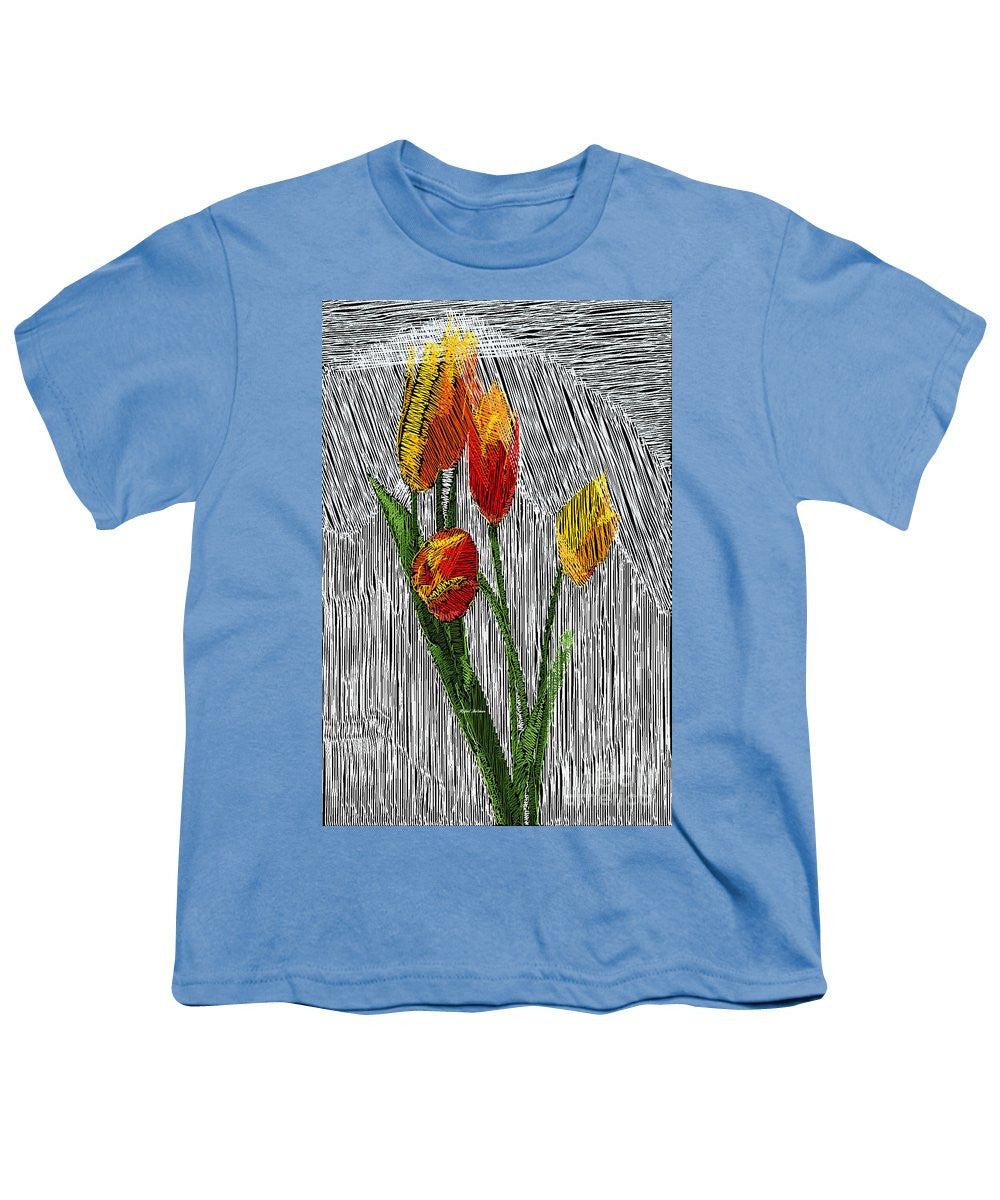 Youth T-Shirt - Yellow Tulips