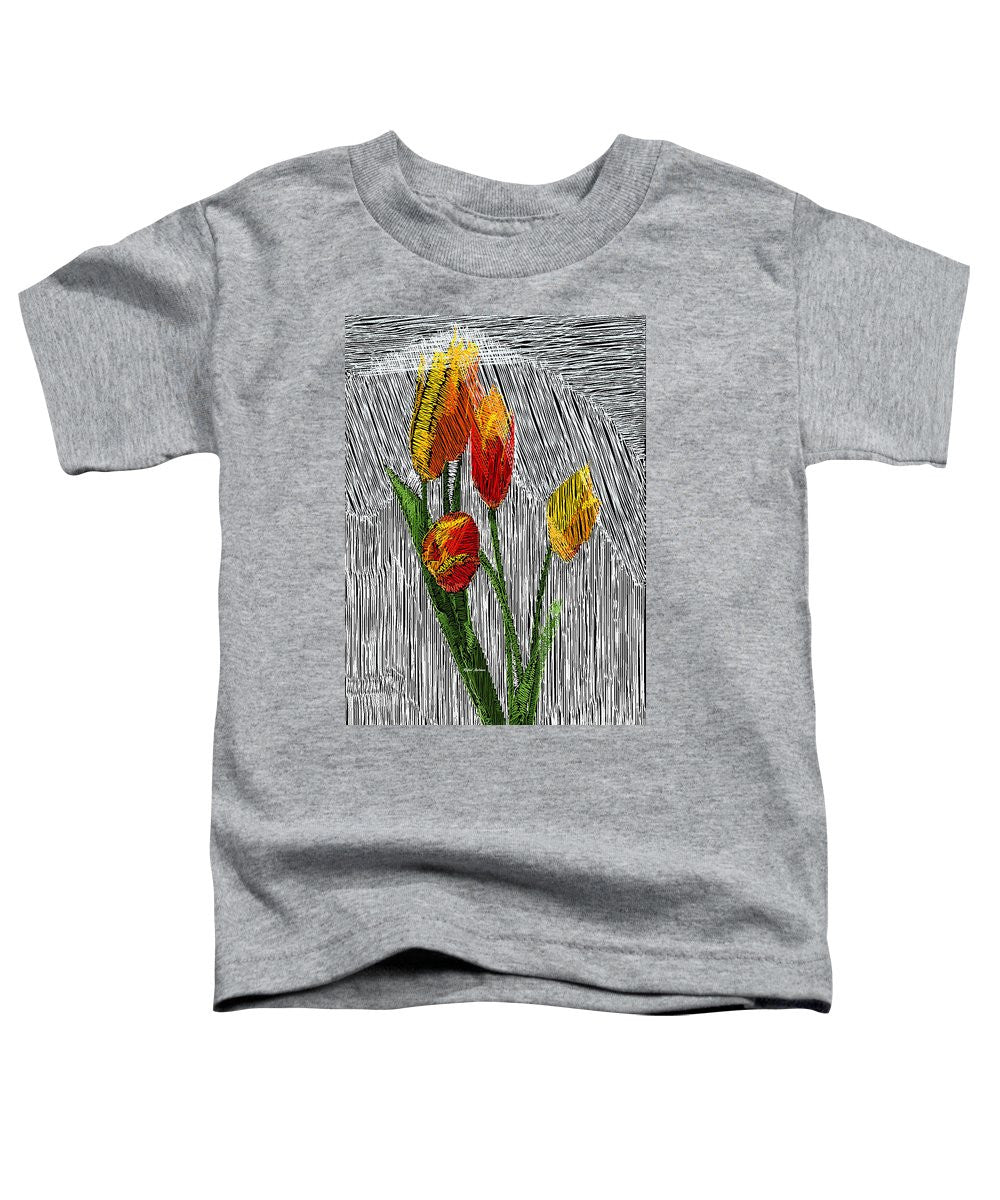 Toddler T-Shirt - Yellow Tulips