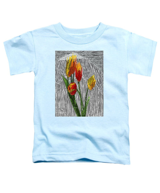 Toddler T-Shirt - Yellow Tulips