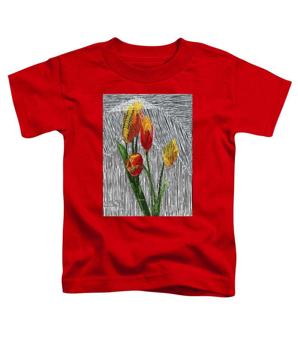 Toddler T-Shirt - Yellow Tulips