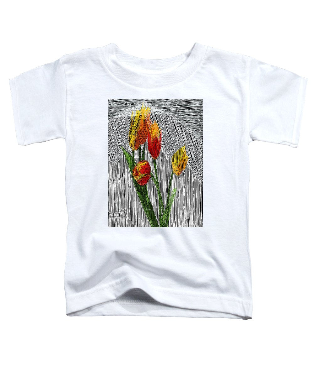 Toddler T-Shirt - Yellow Tulips