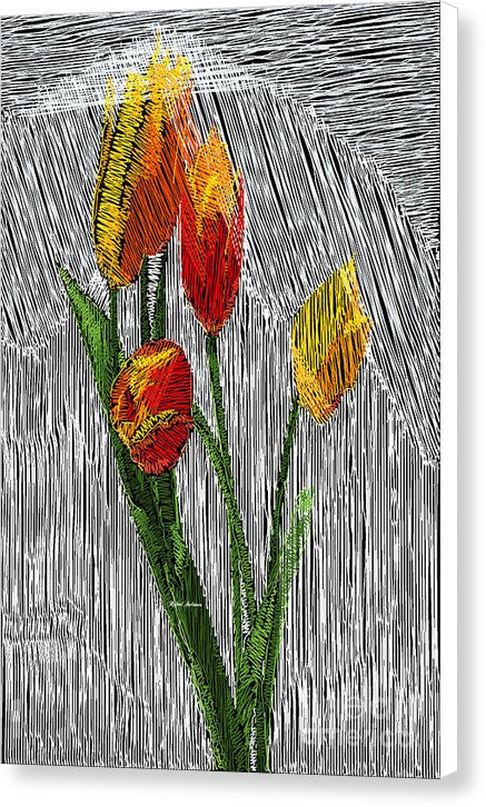 Canvas Print - Yellow Tulips