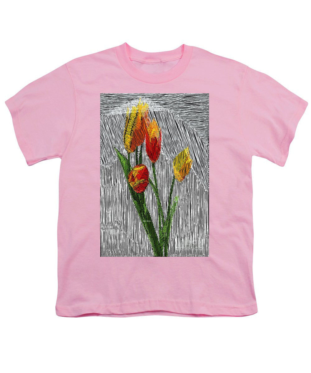 Youth T-Shirt - Yellow Tulips