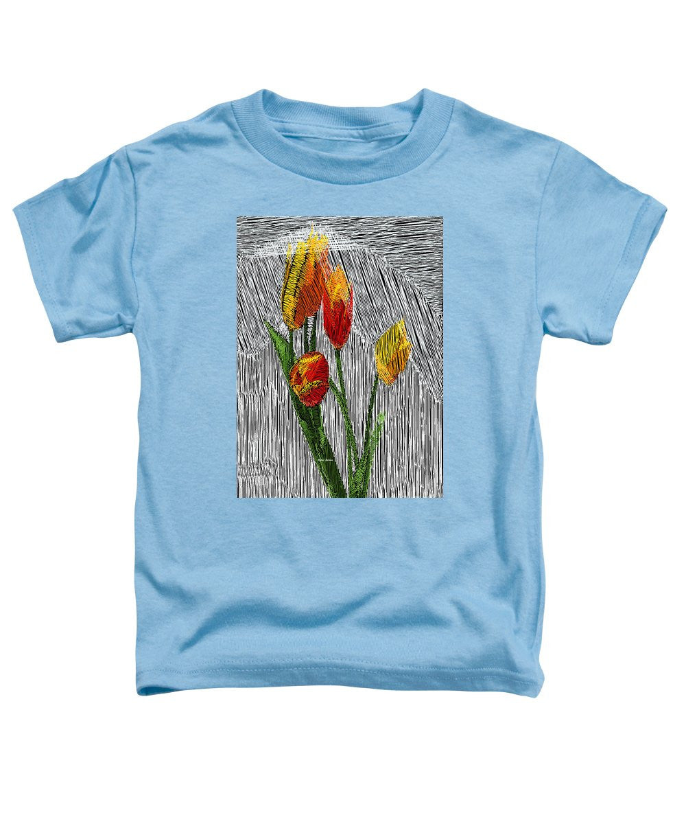 Toddler T-Shirt - Yellow Tulips